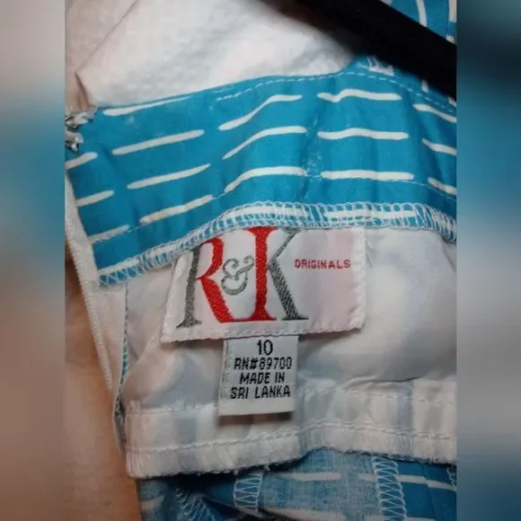 VINTAGE Pristine 50s hourglass pleated skirt cross back push up pinup dress - Picture 16 of 16